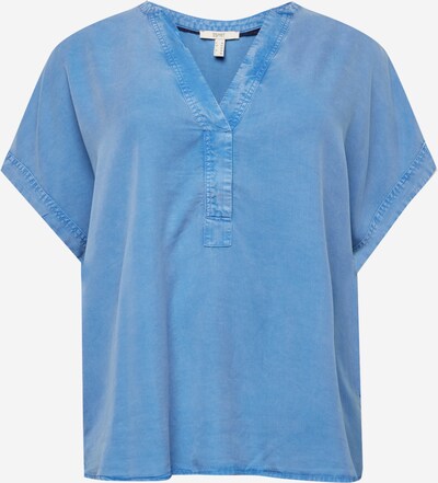 Bluză Esprit Curves pe albastru denim, Vizualizare produs