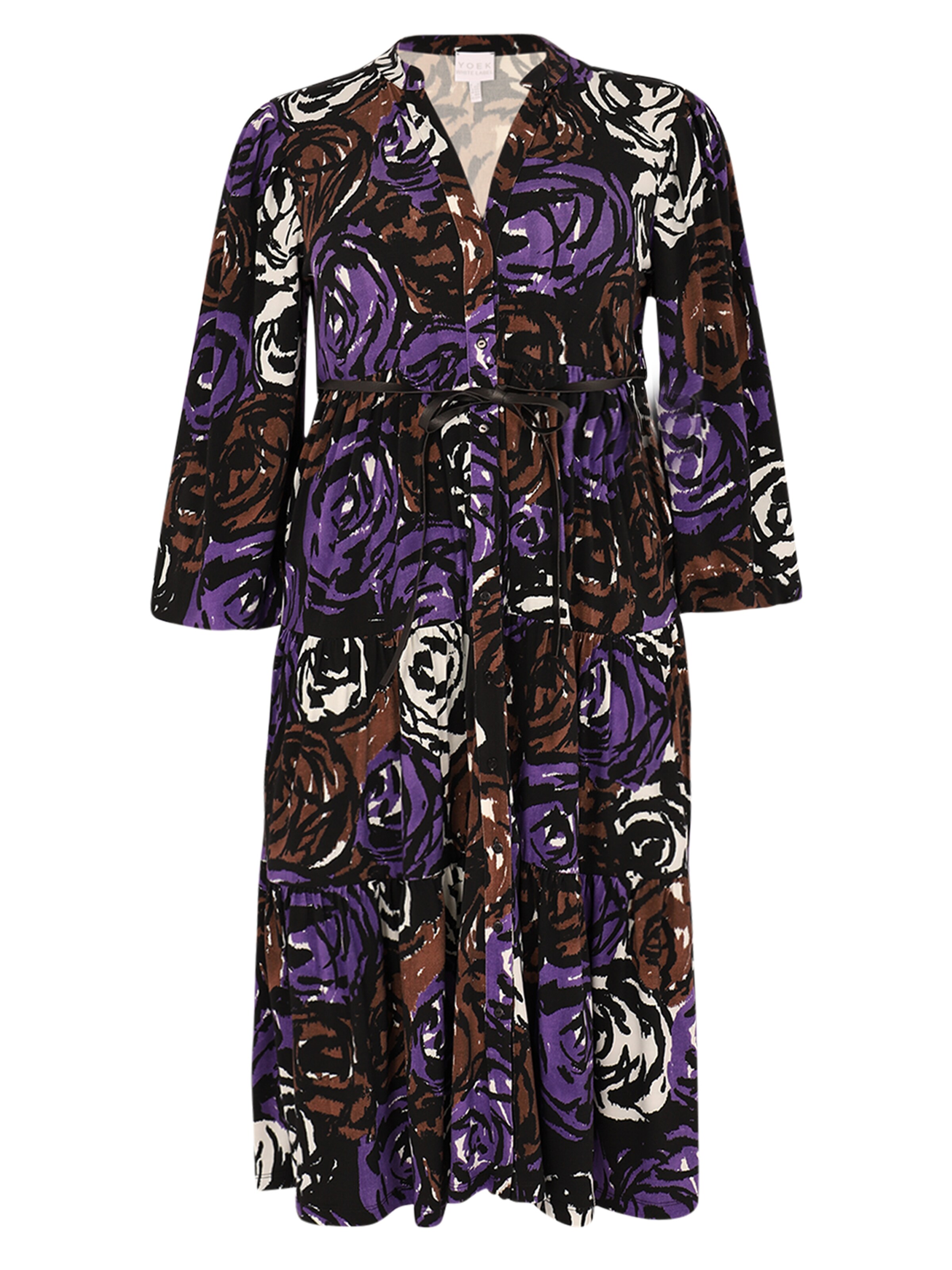 YOEK Jurk in Zwart: voorkant