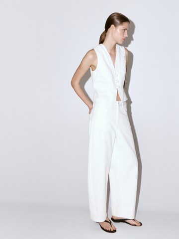 Barrel Jeans 'BIMBA' de la MANGO pe alb