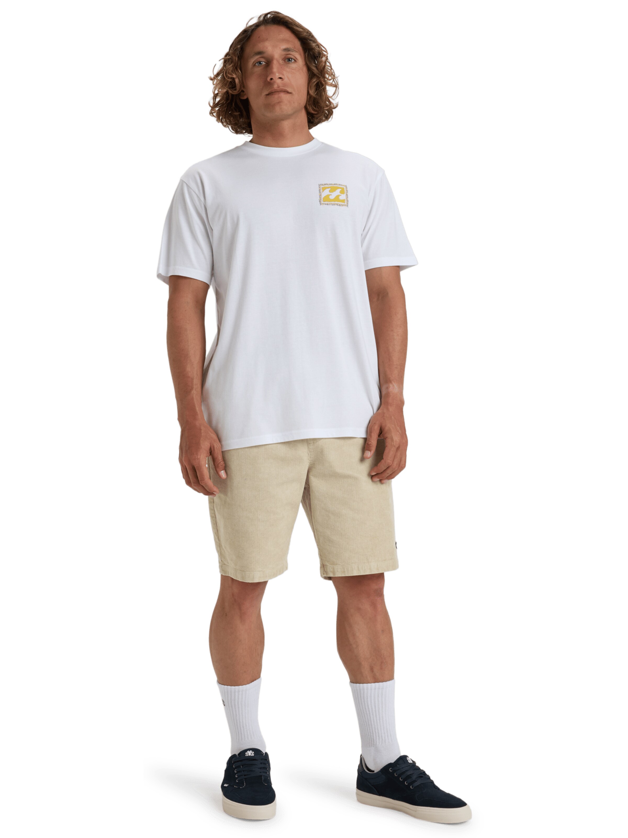 T-Shirt 'Crayon Wave' BILLABONG en blanc