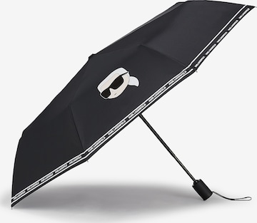 melns Karl Lagerfeld Lietussargs: no priekšpuses