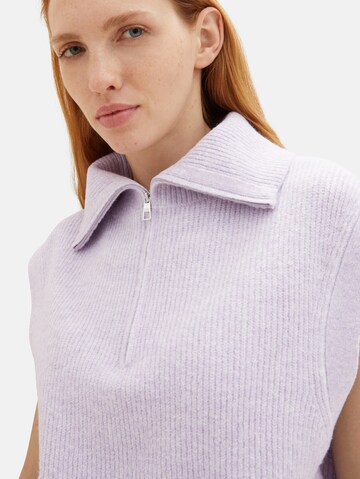 TOM TAILOR DENIM Sweater in Purple