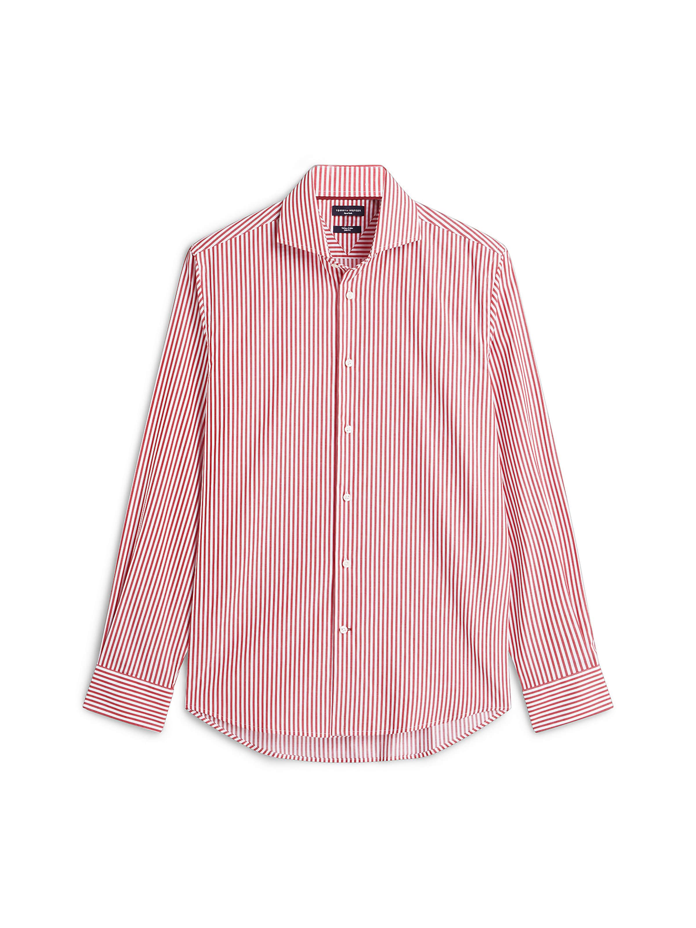 TOMMY HILFIGER Slim fit Business shirt 'New York' in Red: front