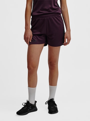 Hummel Regular Sportbroek 'Multi' in Lila: voorkant