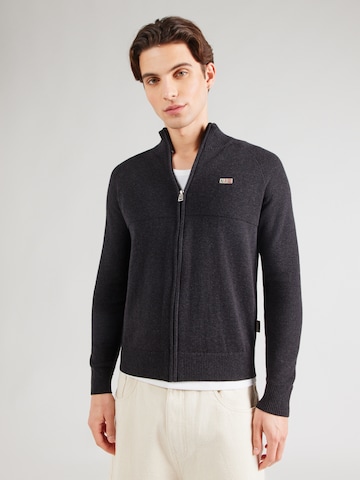 NAPAPIJRI Strickjacke 'DERAS' in Schwarz: Vorderseite