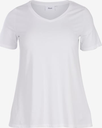 Zizzi Shirt in Weiß: predná strana
