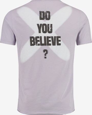 Key Largo T-shirt 'MT BELIEVE' i lila