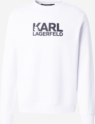 Karl Lagerfeld Суичър в бяло: отпред