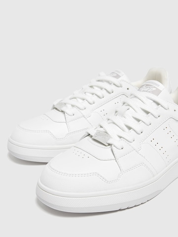 Pull&Bear Sneakers low i hvit