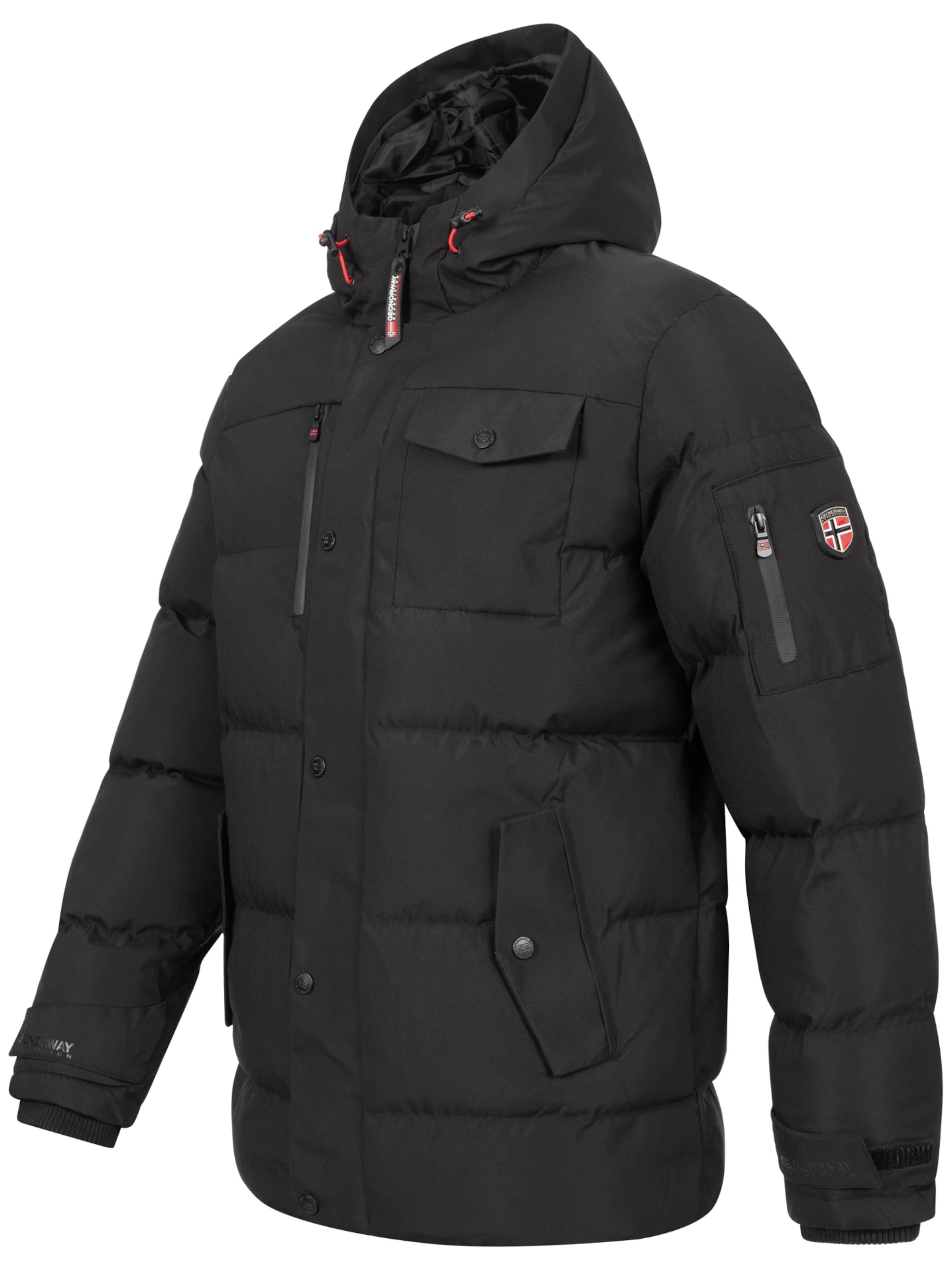 Geo Norway Winterjacke in Schwarz