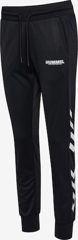 Effilé Pantalon de sport 'LEGACY EVY' Hummel en noir