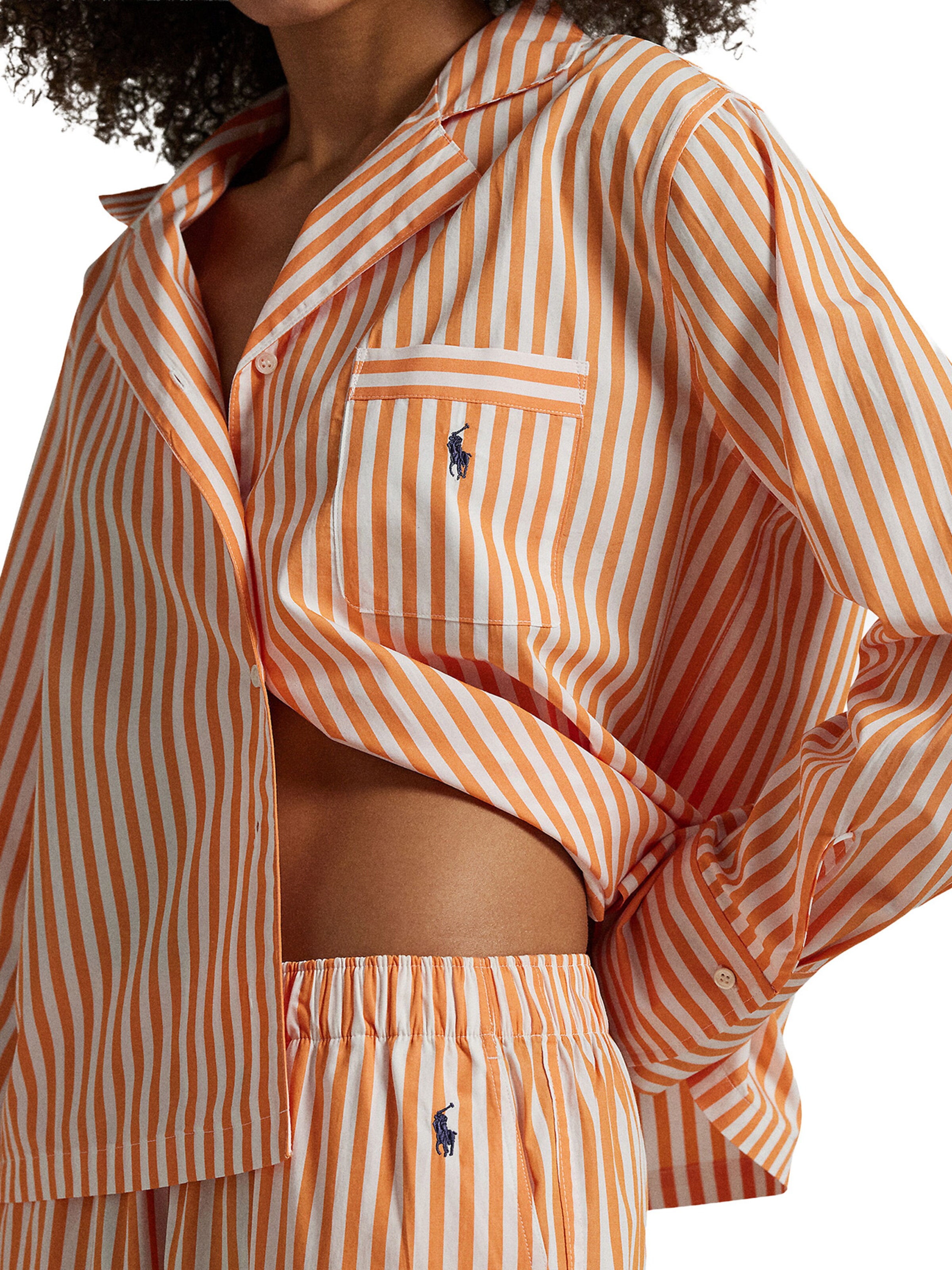 Polo Ralph Lauren - Pijama ' Shirting Stripes ' en naranja
