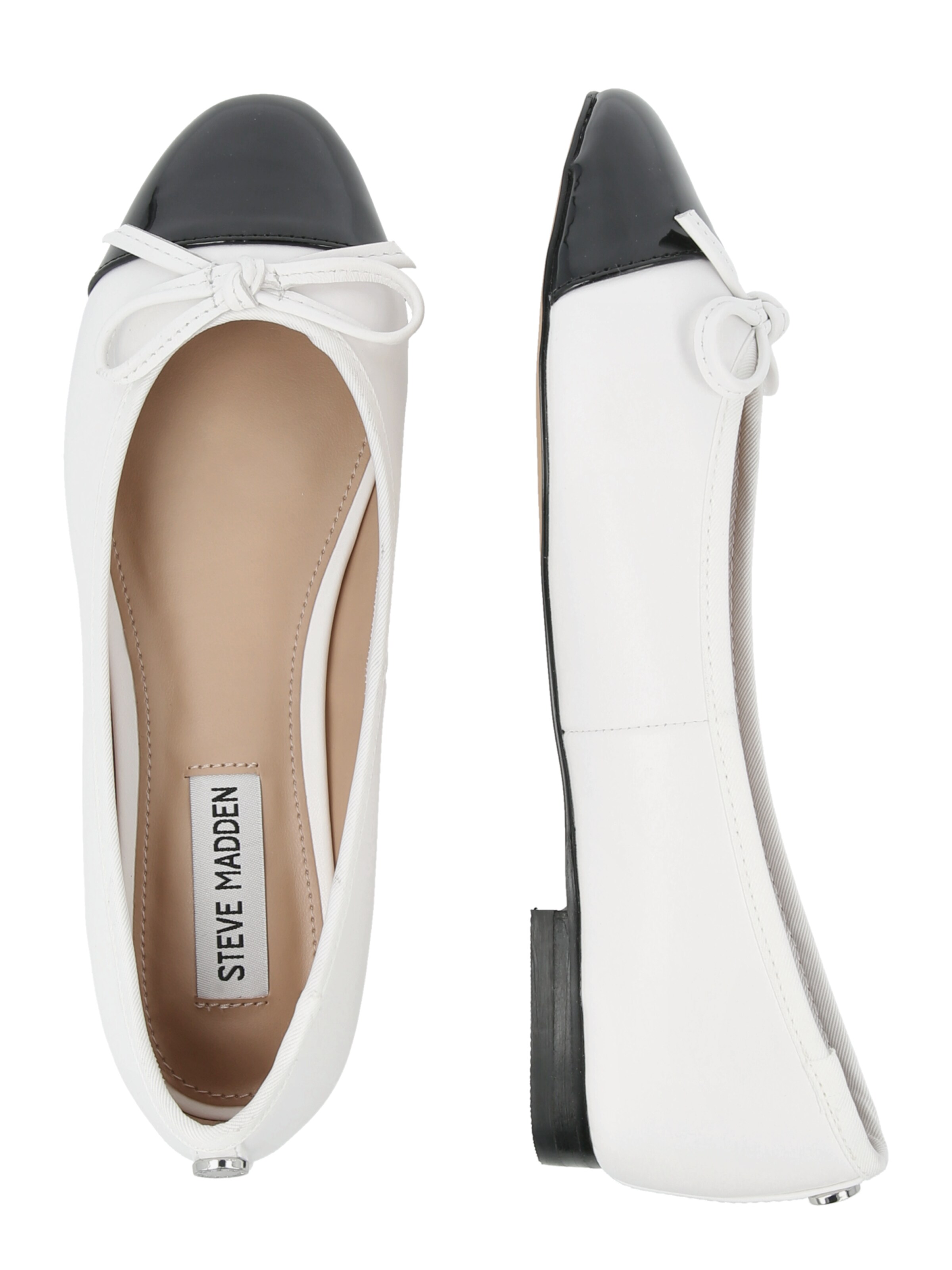STEVE MADDEN Μπαλαρίνα 'ELLISON' σε λευκό