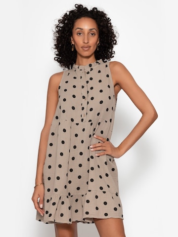 SASSYCLASSY Kleid‌ in Grau: Vorderseite
