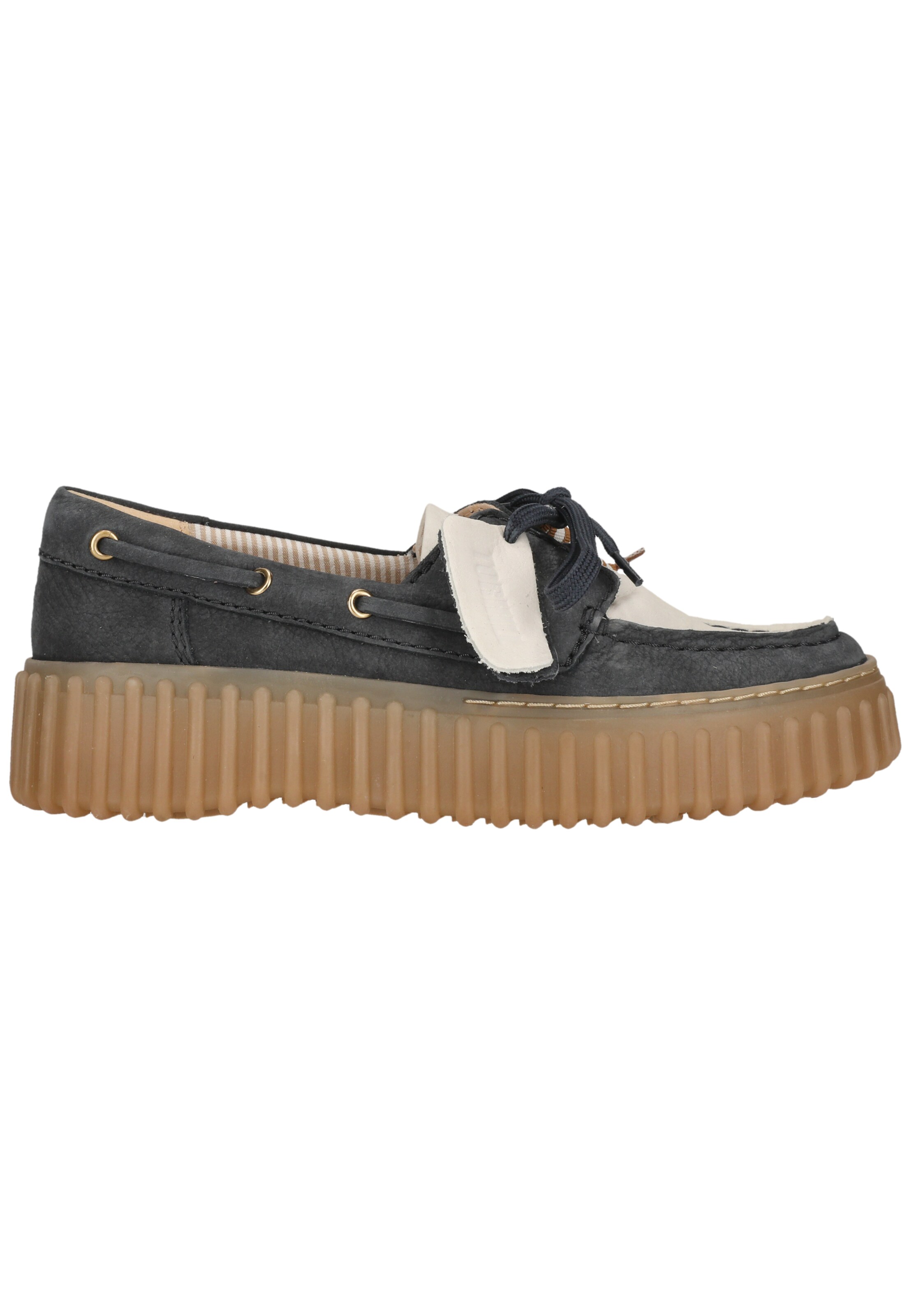 CLARKS Veterschoen 'Torhill Boat' in Blauw