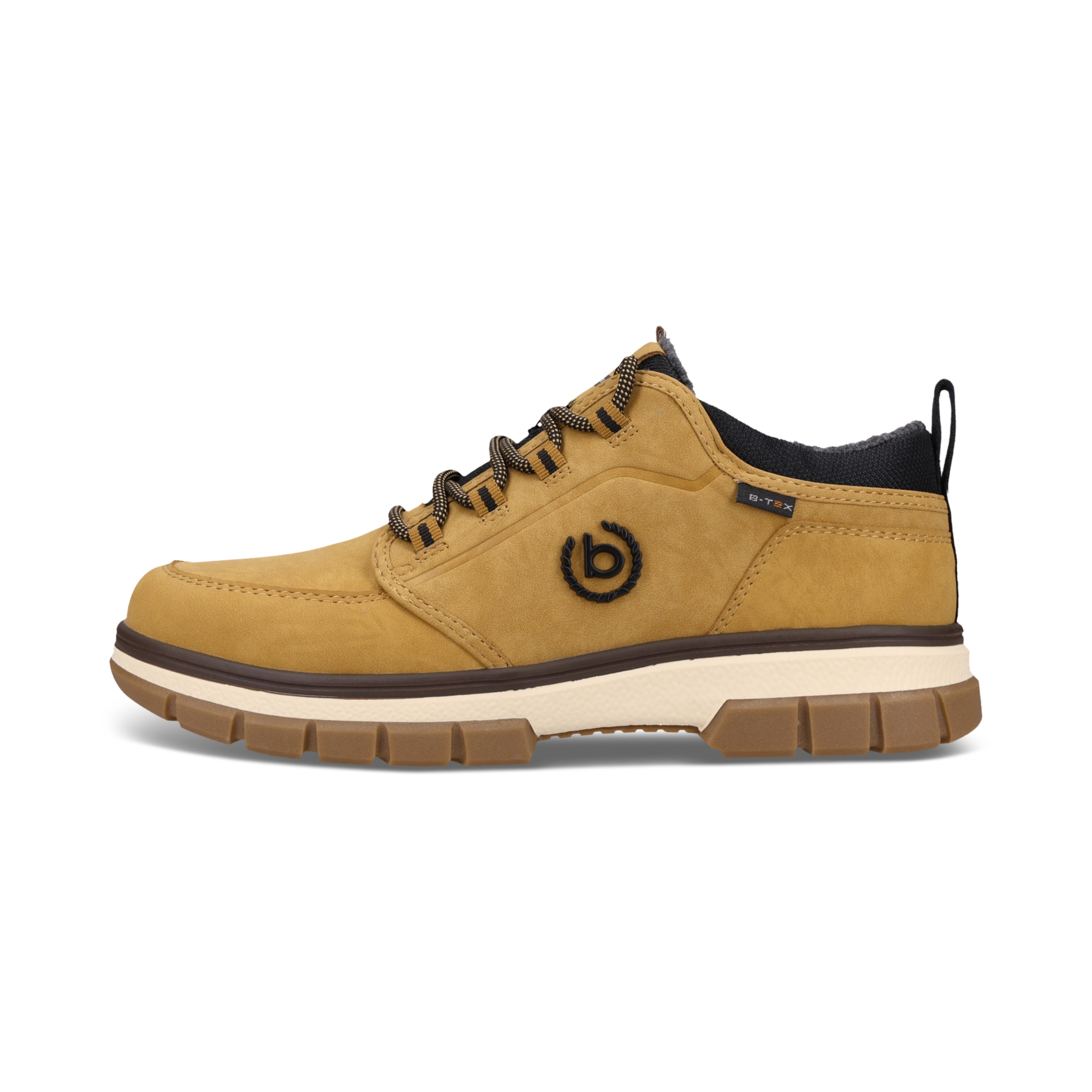 Scarpa stringata sportiva di bugatti in giallo