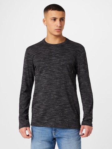 T-Shirt TOM TAILOR DENIM en noir : devant