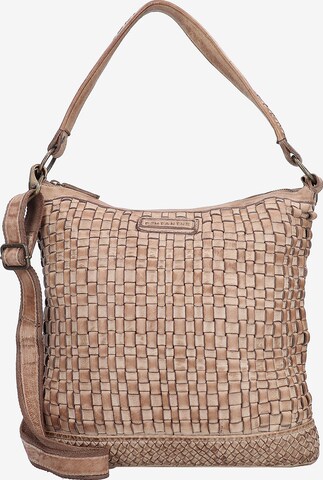 Greenland Nature Shoulder Bag 'Femi & Nine' in Beige: front