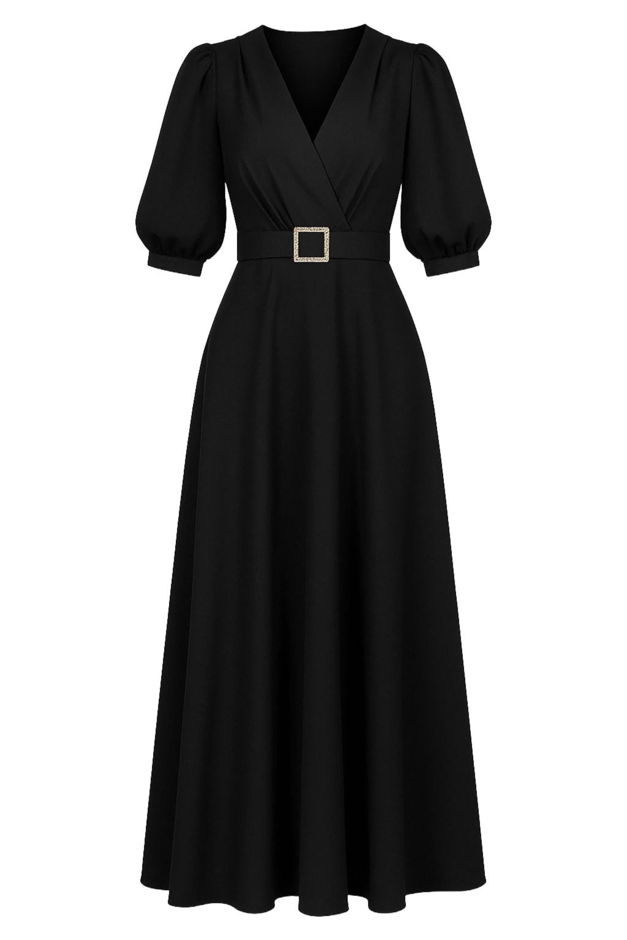 WOMAN VISION Kleid in Schwarz: Vorderseite