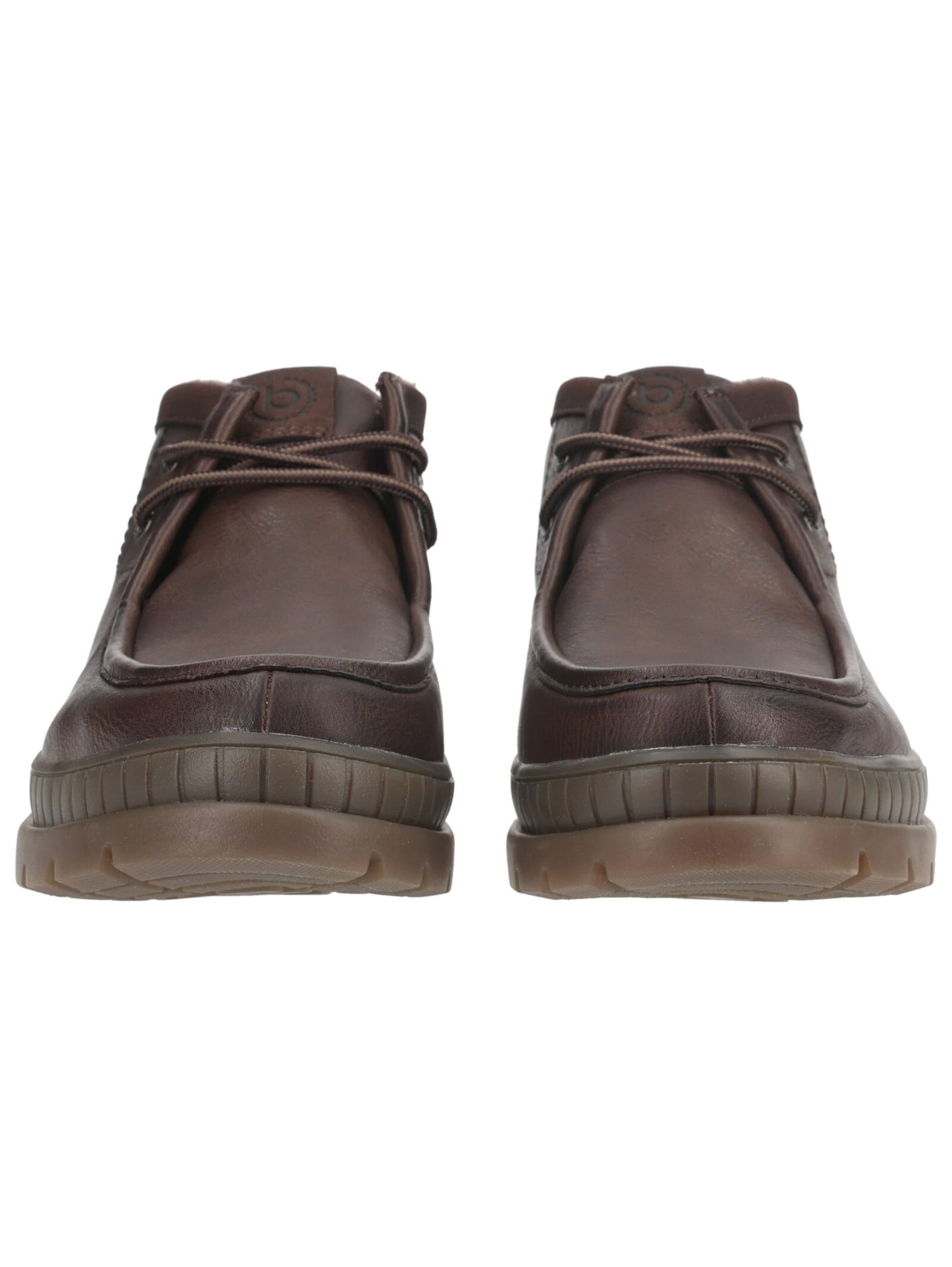 Bottes à lacets bugatti en marron