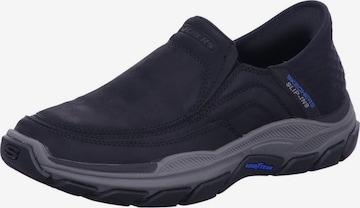 SKECHERS Hausschuh 'Slipper Herren 204810 BLK Kunststoff (Synthetik) in schwarz' in Schwarz: Vorderseite