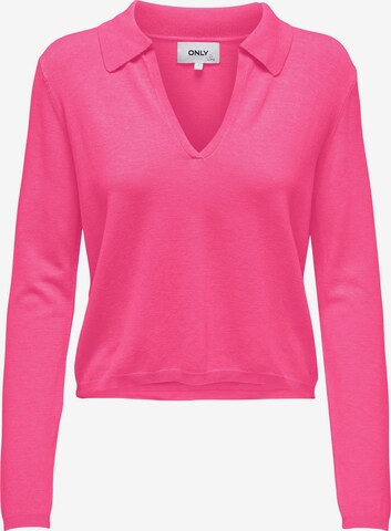 Pull-over 'HANNAH' ONLY en rose : devant