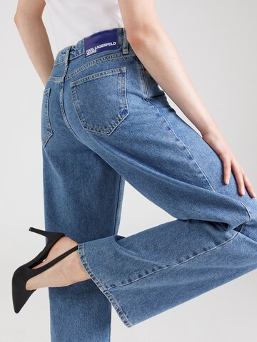 KARL LAGERFELD JEANS Wide Leg Jeans in Blau