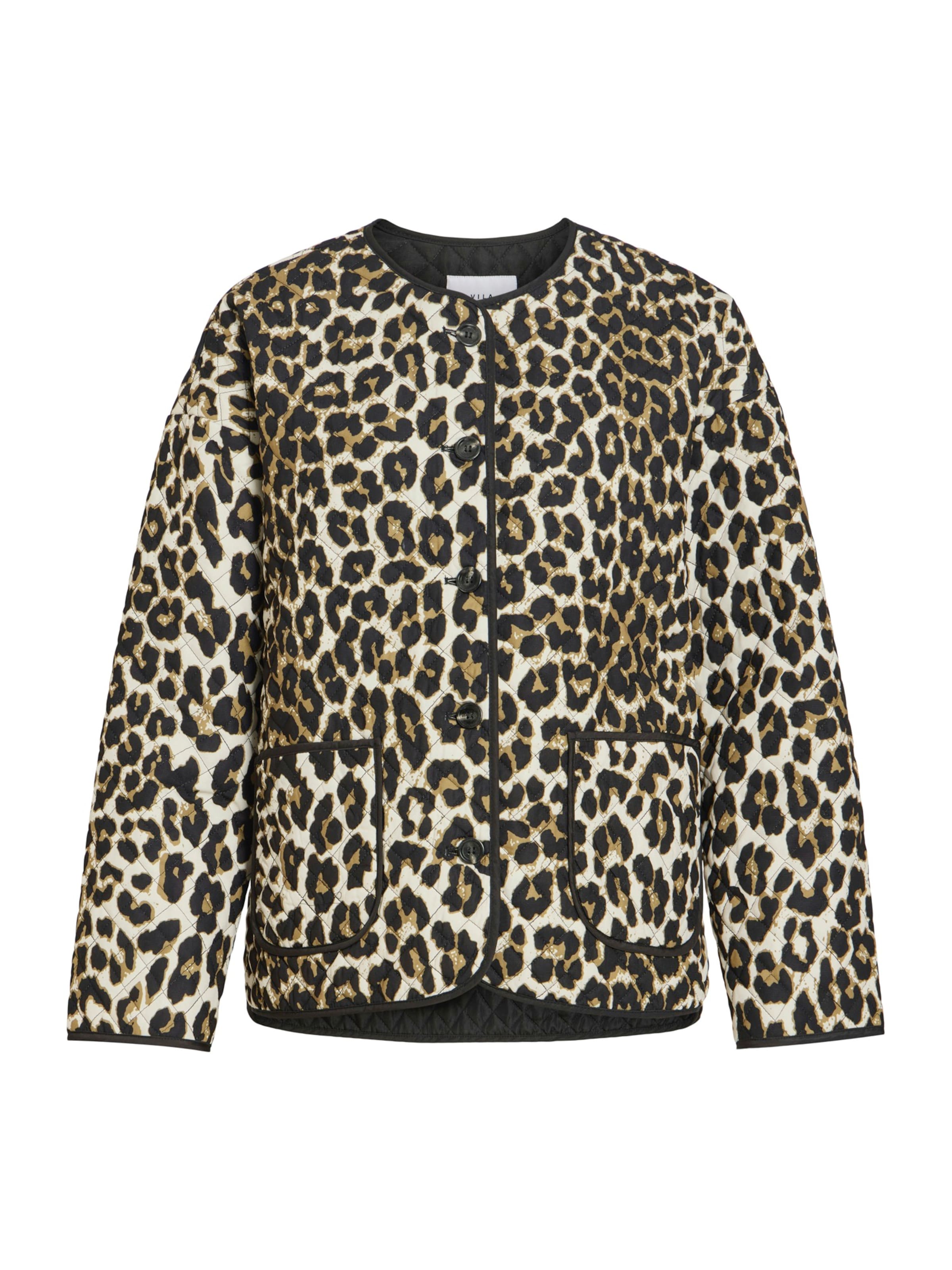 VILA Between-season jacket 'VIDELLE' in Ecru / Cappuccino / Black, Item view