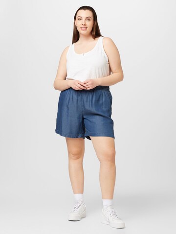 ONLY Carmakoma Regular Shorts 'Pema' in Blau