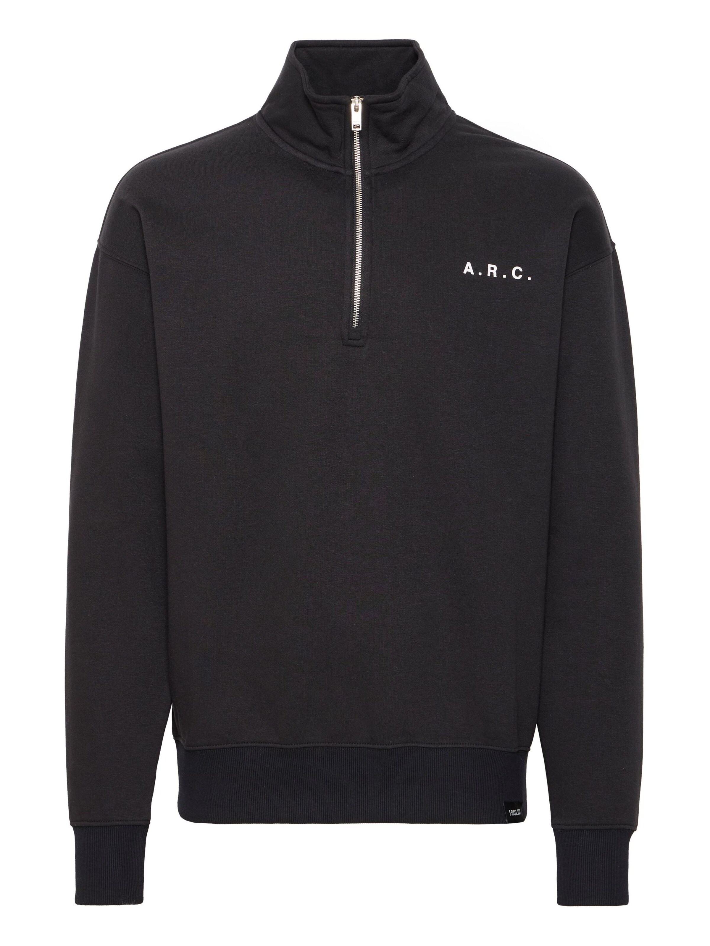 !Solid - Sweatshirt 'HANN' em preto: frente