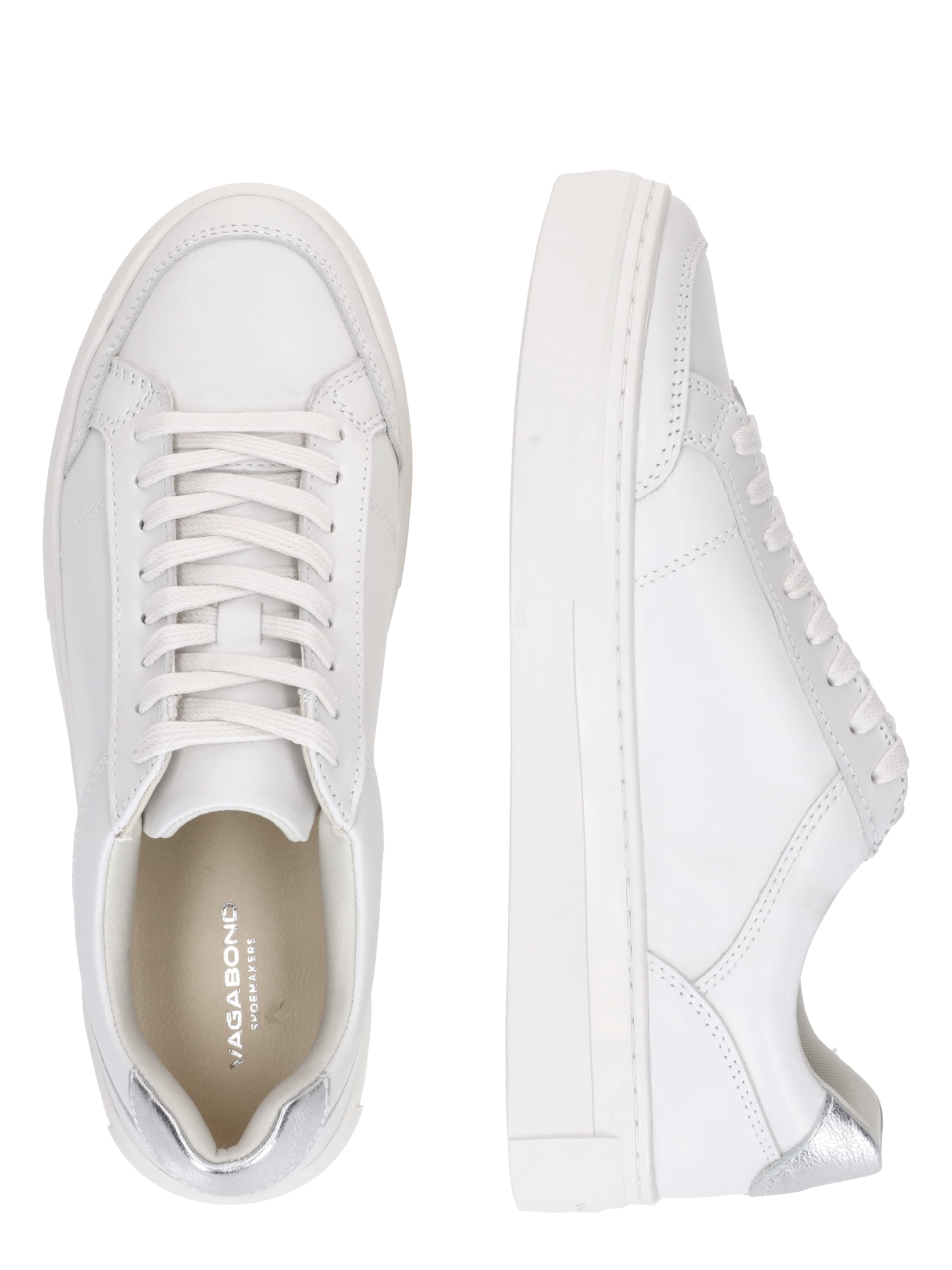VAGABOND SHOEMAKERS Ниски маратонки 'ZOE' в бяло