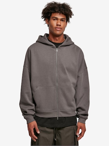 Urban Classics - Sudadera con cremallera en gris: frente