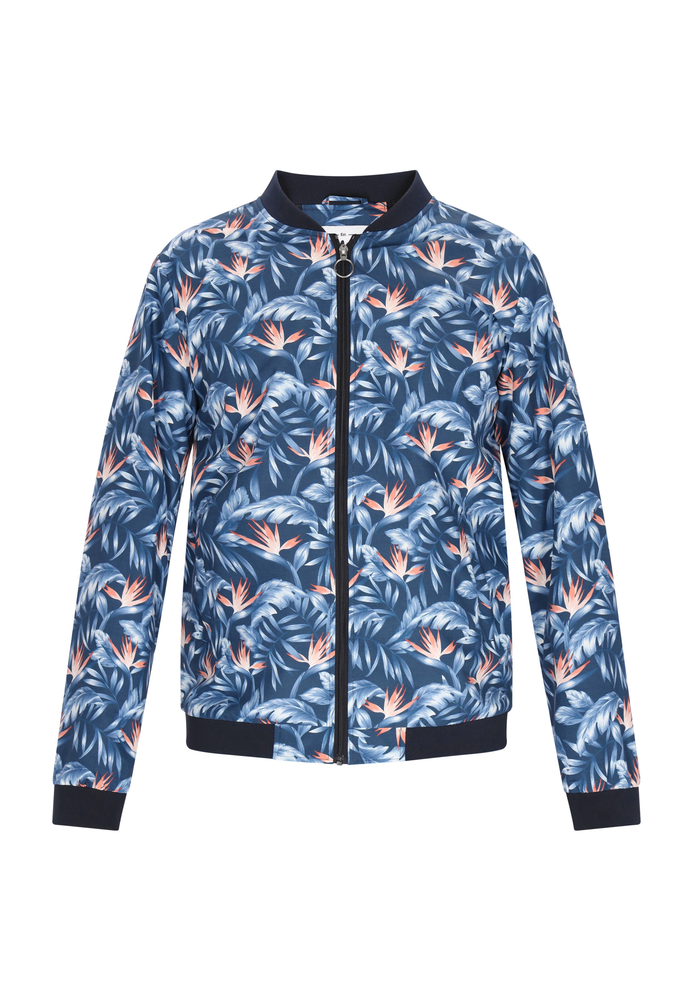 MO Between-season jacket in Blue: front