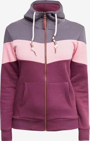 Lakeville Mountain Zip-Up Hoodie 'Myla' in Purple: front