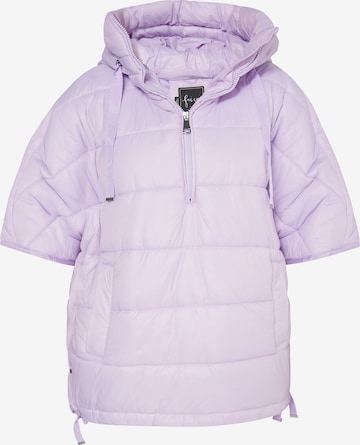 Veste mi-saison faina en violet : devant