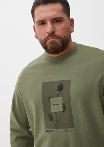 s.Oliver Men Big Sizes Sweatshirt in Green