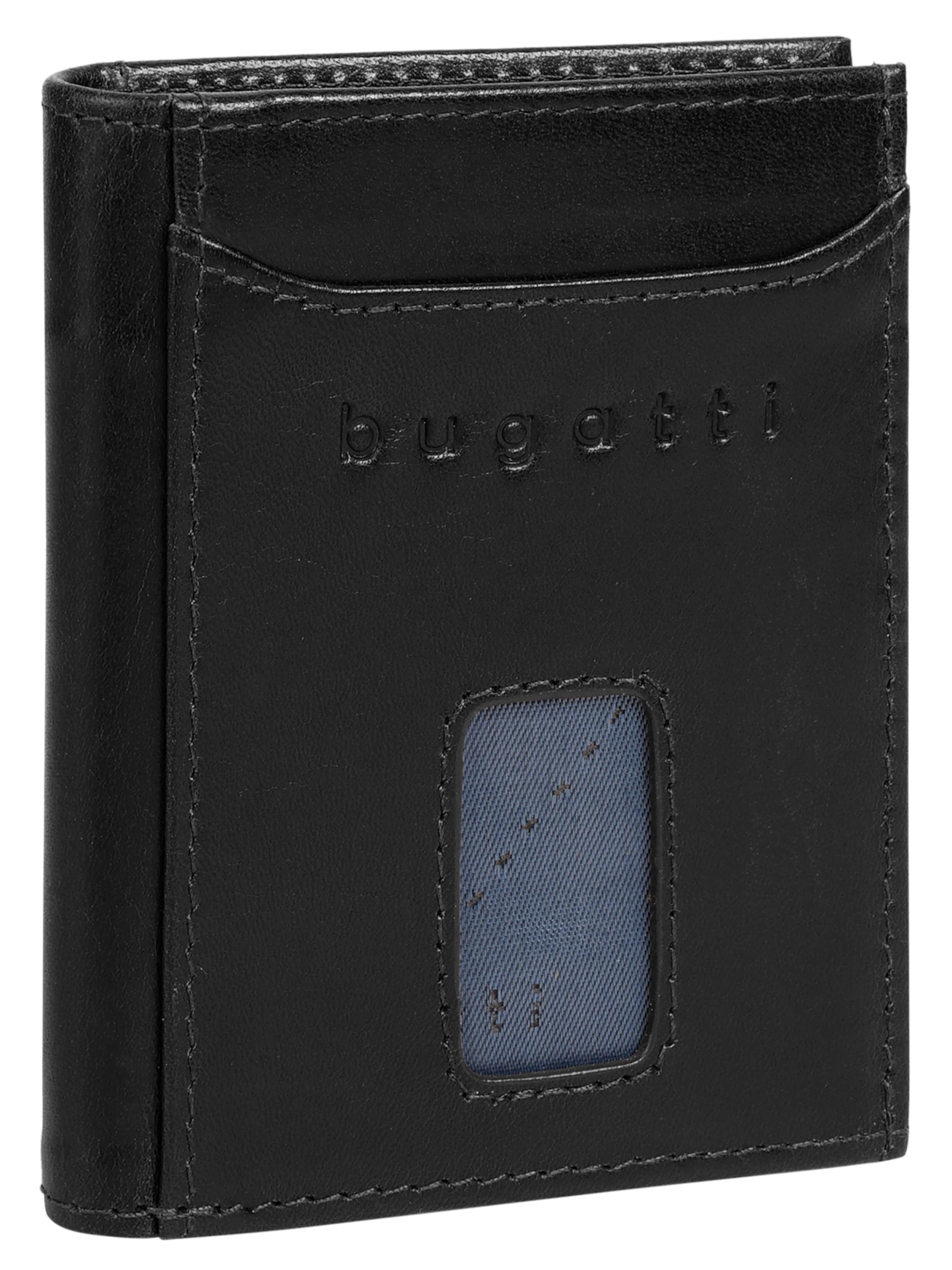 bugatti Portemonnaie 'SECURE SLIM'‌ in Schwarz