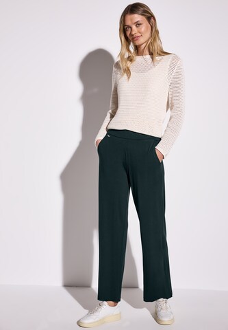 STREET ONE Wide Leg Hose 'Emee' in Grün