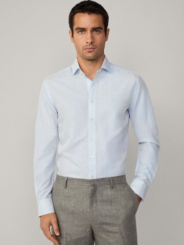 Hackett London Regular Fit Hemd in Blau: Vorderseite