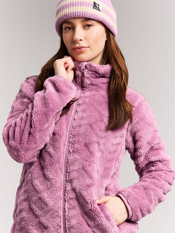 PROTEST Fleece jas 'PRTFinta' in Lila