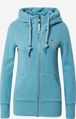 Ragwear Zip-Up Hoodie 'NESKA' in Blue: front