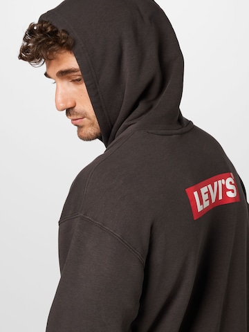 LEVI'S ® Sweatshirt 'Relaxed Baby Tab Hoodie' in Black