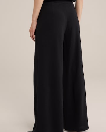WE Fashion Bő szár Élére vasalt nadrágok - fekete
