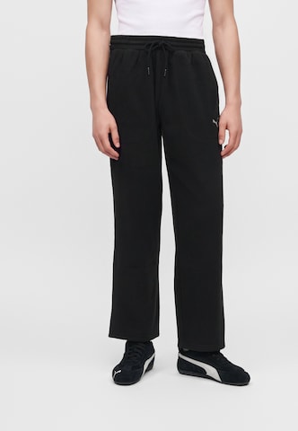 PUMA Loose fit Trousers 'Essential' in Black: front