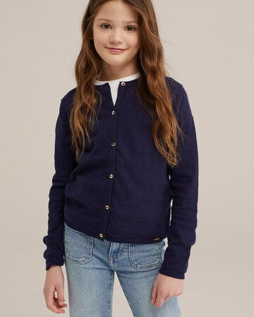 WE Fashion Strickjacke in Blau: Vorderseite