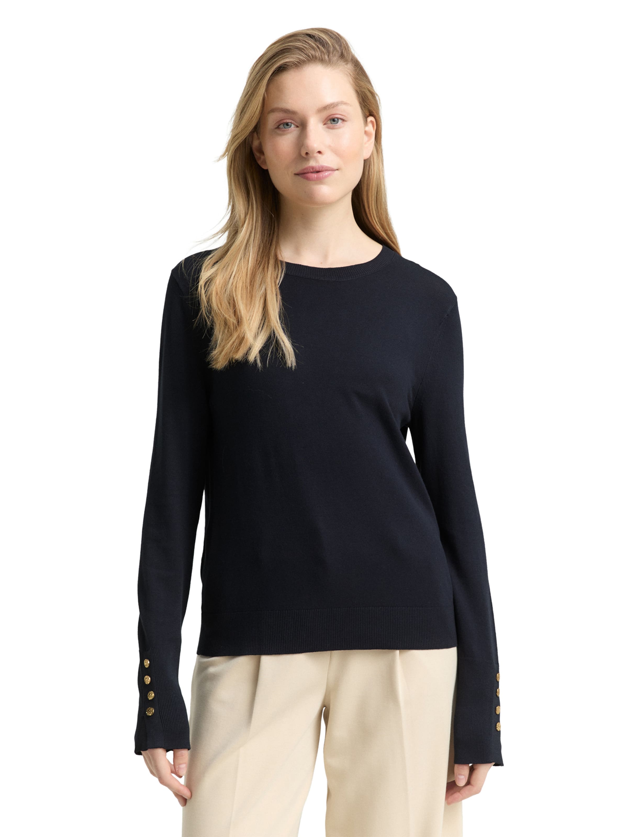 TOM TAILOR Sweater in Blue: front