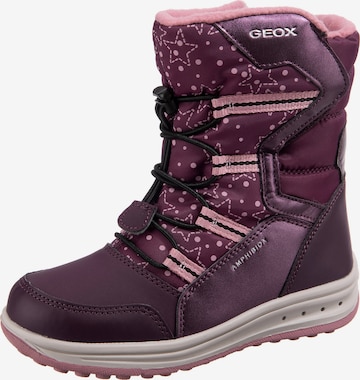 GEOX Snowboots 'Roby' in Lila: voorkant