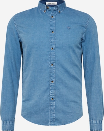 TOM TAILOR DENIM Regular fit Overhemd in Blauw: voorkant