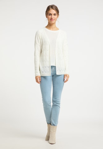 Usha Knit Cardigan in White