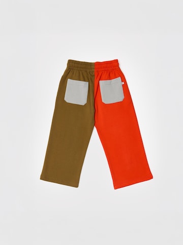 Maru + Bo Wide Leg Bukser 'TWO-TONE STRAIGHT LEG SWEATPANTS' i brun